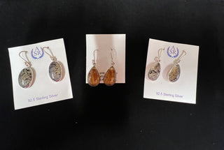 Montana Agate Sterling Silver Earrings Earrings - Picayune Cellars & Mercantile