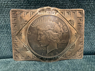 Morgan Dollar Belt Buckle Belts, Buckles, & Bolos - Picayune Cellars & Mercantile