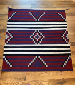 Navajo Rug - Purple Cross
