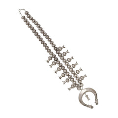 Vintage Navajo Squash Blossom Necklace