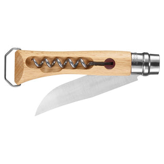 Opinel No. 10 Corkscrew Knife with Bottle Opener