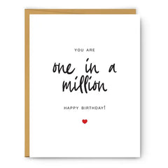 One In A Million Birthday Card