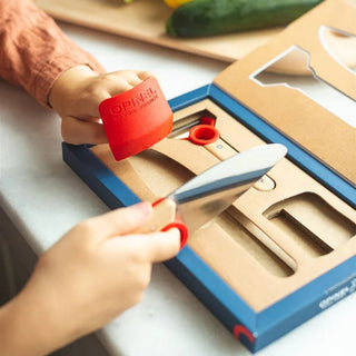 Opinel Le Petit Chef Childs' Knife, Guard, and Peeler Set Knives - Picayune Cellars & Mercantile