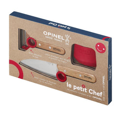 Opinel Le Petit Chef Childs' Knife, Guard, and Peeler Set