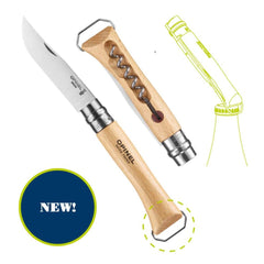 Opinel No.10 Corkscrew Knife with Bottle Opener