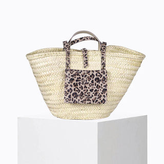 Panier Woven Basket Purse with Leather Purses - Picayune Cellars & Mercantile