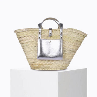 Panier Woven Basket Purse with Leather Purses - Picayune Cellars & Mercantile