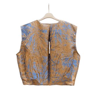 Patterned Fashion Vest Women's Apparel - Picayune Cellars & Mercantile