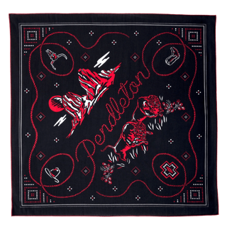 Pendleton Bandana - Black and Red Cowboy Scarves - Picayune Cellars & Mercantile