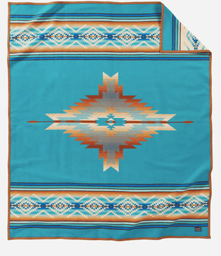 Pendleton Blanket "Pagosa Springs" - Turquoise Blankets - Picayune Cellars & Mercantile