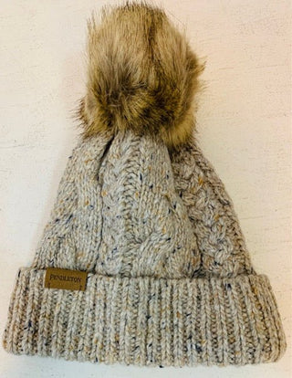 Pendleton Cable Wool Pompom Beanie Hats & Hair Accessories - Picayune Cellars & Mercantile