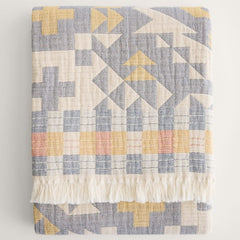 Pendleton Fringed Cotton Throw - Blue Ridge