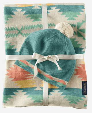 Pendleton Knit Baby Blanket with Beanie Kid's Stuff - Picayune Cellars & Mercantile