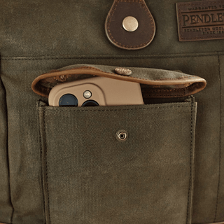 Pendleton Waxed Canvas Messenger Bag Olive Purses - Picayune Cellars & Mercantile