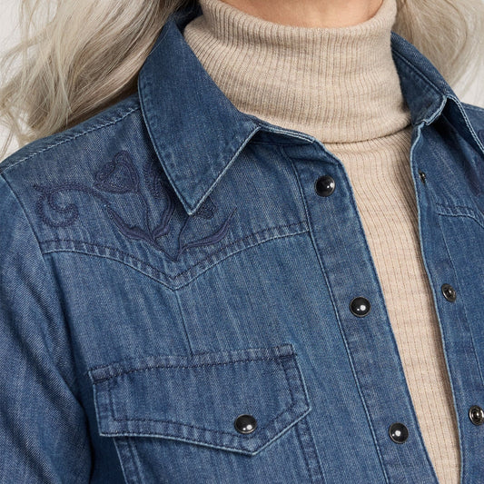 Pendleton Women's Chambray Gambler Shirt Dress Women's Apparel - Picayune Cellars & Mercantile