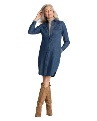 Pendleton Women's Chambray Gambler Shirt Dress Women's Apparel - Picayune Cellars & Mercantile