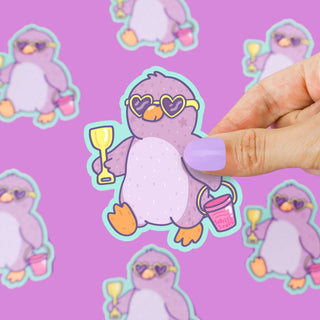 Penguin Beach Buddy Sticker Stickers - Picayune Cellars & Mercantile