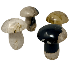 Petrified Wood Mushroom Statue