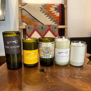 Picayune Wine Bottle Hand Poured Candle Homegoods - Picayune Cellars & Mercantile