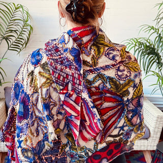 Printed & Embroidered Scarf Scarves - Picayune Cellars & Mercantile