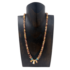Purple & Yellow Spiny Oyster Necklace