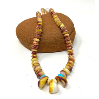 Purple/Yellow Spiny Oyster Necklace Pendants/Necklaces - Picayune Cellars & Mercantile