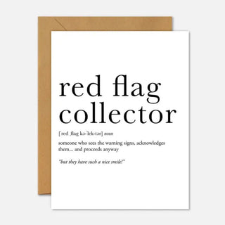 Red Flag Collector Definition Card Cards - Picayune Cellars & Mercantile
