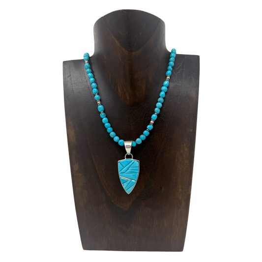 Rick Tolino Kingman Turquoise Necklace Pendants/Necklaces - Picayune Cellars & Mercantile