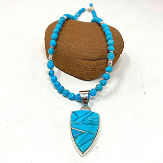 Rick Tolino Kingman Turquoise Necklace Pendants/Necklaces - Picayune Cellars & Mercantile