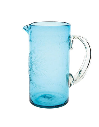 Rose Ann Hall Glass Cylinder Pitcher Tableware - Picayune Cellars & Mercantile