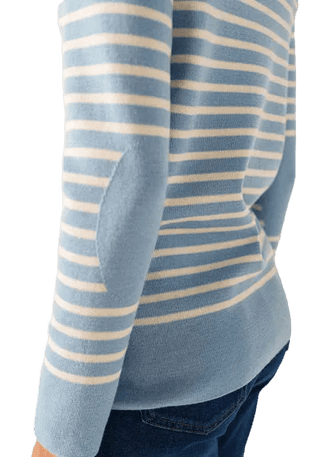 Saint James Bregancon R Wool Sailor Sweater with Elbow Patches Women's Apparel - Picayune Cellars & Mercantile
