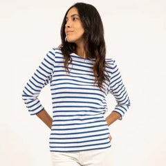 Saint James Galathee II Breton Striped Shirt with 3/4 Sleeve