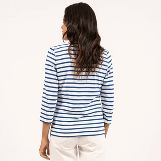 Saint James Galathee II Breton Striped Shirt with 3/4 Sleeve Women's Apparel - Picayune Cellars & Mercantile