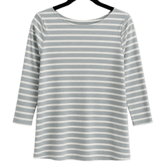 Saint James Garde-Conte III Striped Shirt with 3/4 Sleeve