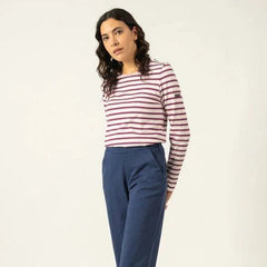 Saint James Minquidame Long Sleeve Breton Striped Shirt
