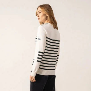 Saint James Verdon Striped Wool Sweater Women's Apparel - Picayune Cellars & Mercantile