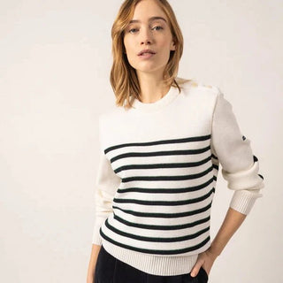 Saint James Verdon Striped Wool Sweater Women's Apparel - Picayune Cellars & Mercantile