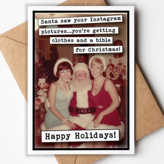 Santa Saw Your Instagram Pictures . . . Card Cards - Picayune Cellars & Mercantile
