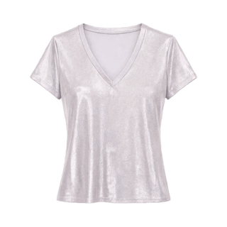 Shimmer V - neck Tee Women's Apparel - Picayune Cellars & Mercantile