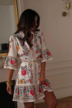 Short Flowy Floral Dress