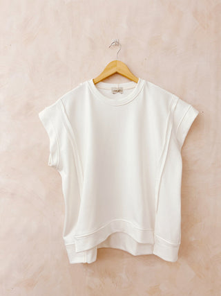 Short - sleeve Sweatshirt Top Women's Apparel - Picayune Cellars & Mercantile