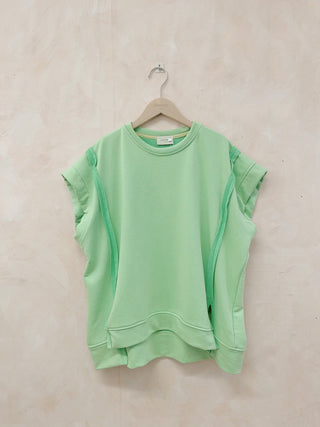 Short - sleeve Sweatshirt Top Women's Apparel - Picayune Cellars & Mercantile