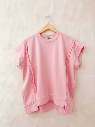 Short - sleeve Sweatshirt Top Women's Apparel - Picayune Cellars & Mercantile