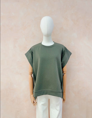 Short - sleeve Sweatshirt Top Women's Apparel - Picayune Cellars & Mercantile