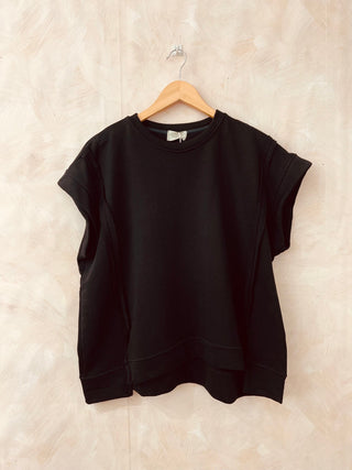 Short - sleeve Sweatshirt Top Women's Apparel - Picayune Cellars & Mercantile