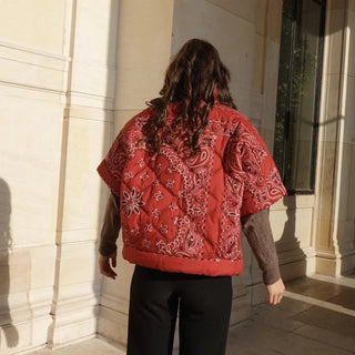Short - Sleeved Quilted Jacket Women's Apparel - Picayune Cellars & Mercantile