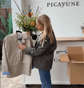 Short Trench Coat - Zip & Snap Women's Apparel - Picayune Cellars & Mercantile