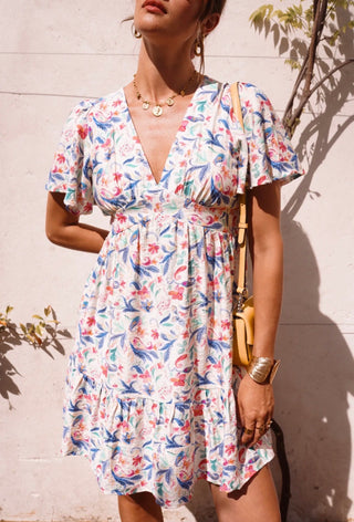 Short V-neck Dress Women's Apparel - Picayune Cellars & Mercantile