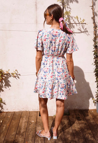 Short V-neck Dress Women's Apparel - Picayune Cellars & Mercantile