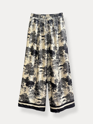Silky Toile de Jouy Pants with Pockets Women's Apparel - Picayune Cellars & Mercantile